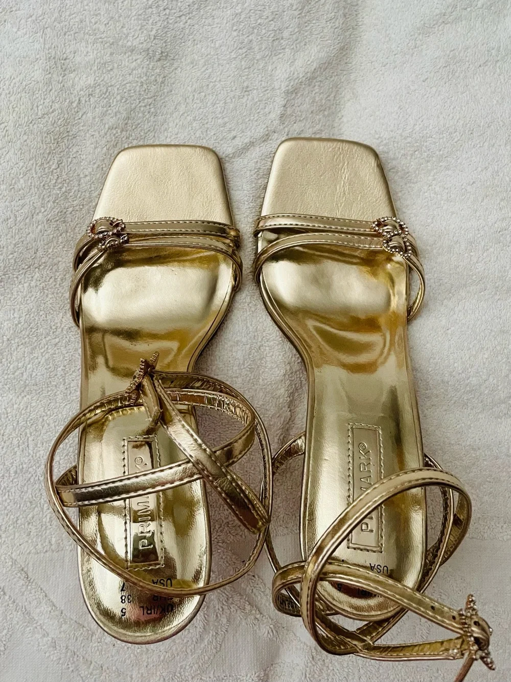NWT 2 Pairs of Primark Metallic Heels